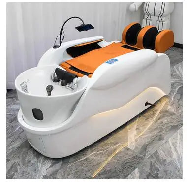 Intelligent electric massage shampoo bed fully automatic hair salon special ceramic basin for hair washing, flushing and massage