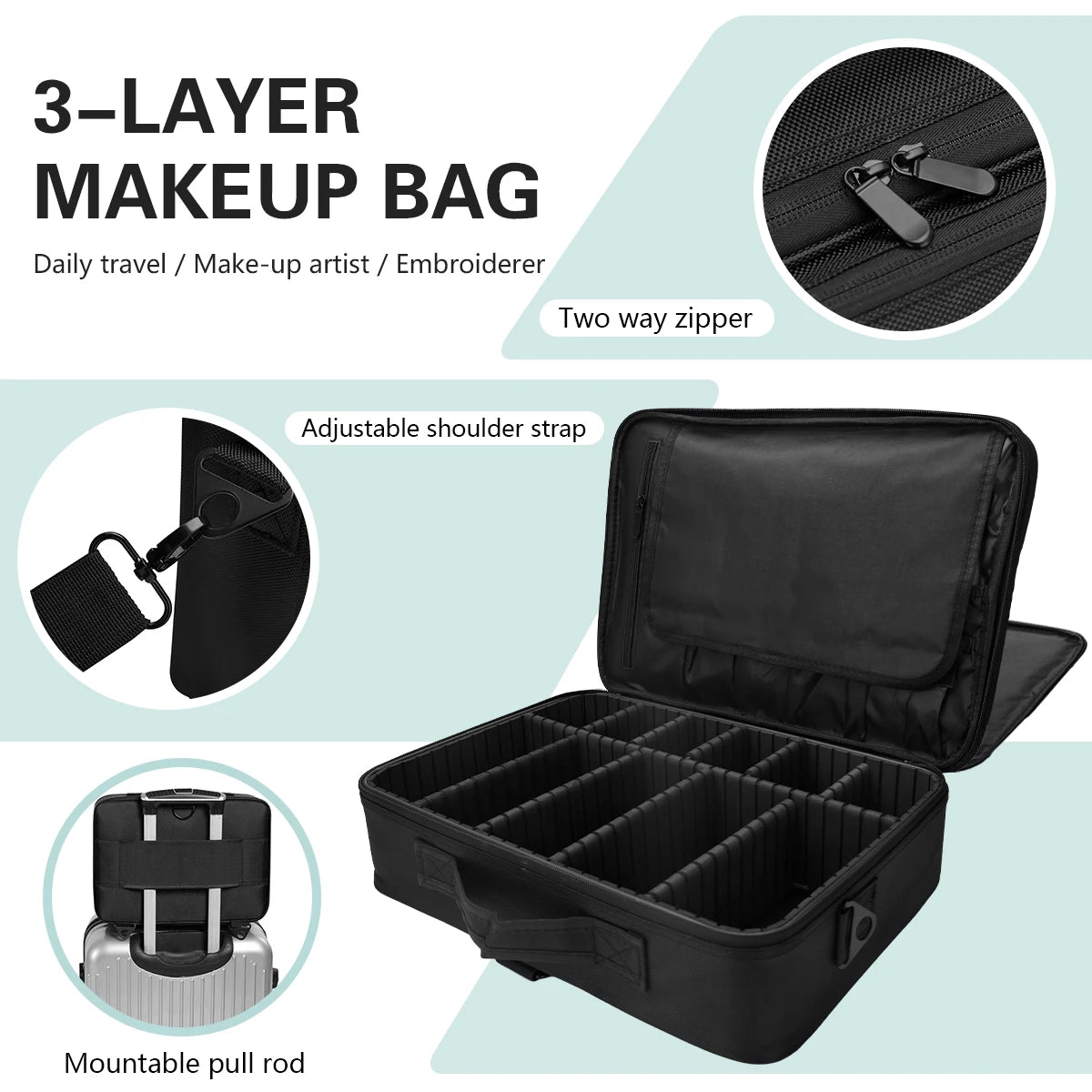 Professional Hair Cutting Bag Barbershop Storage Package Large Capacity Cosmetic Bin Barber Tools Salon Styling Accessories