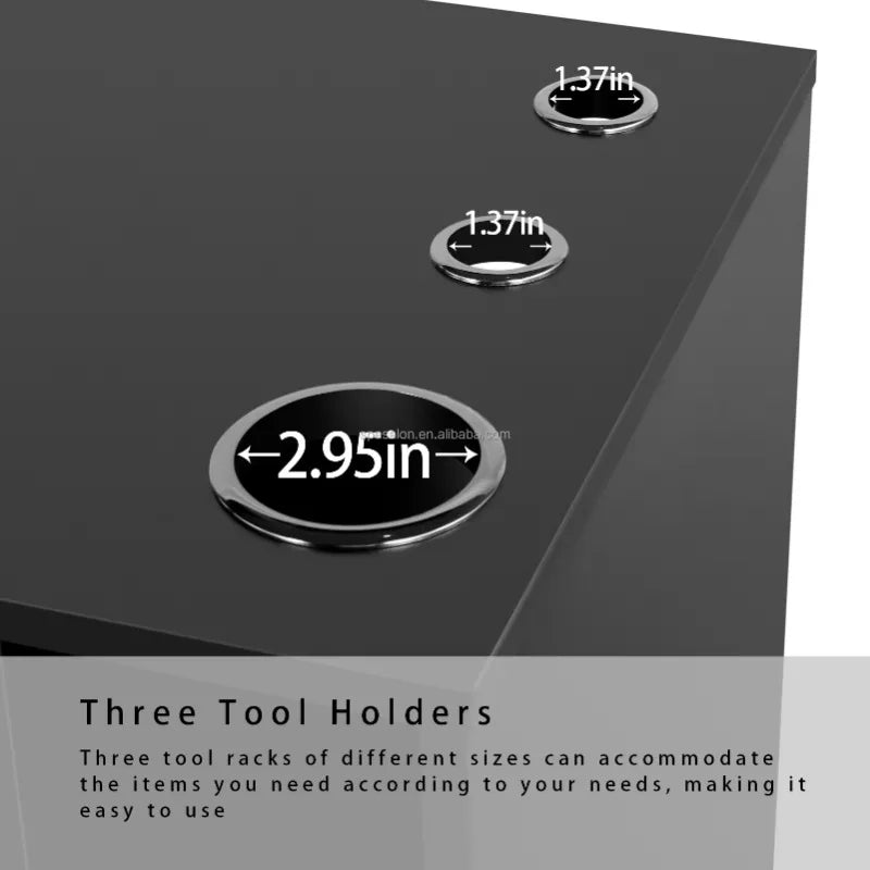 Luxury  furniture Black custom Mirror station  makeup barber mirror