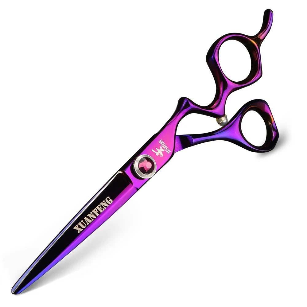 Aurora professional barber scissors 6 inch Japanese 440C steel hair scissors Cutting and thinning scissors