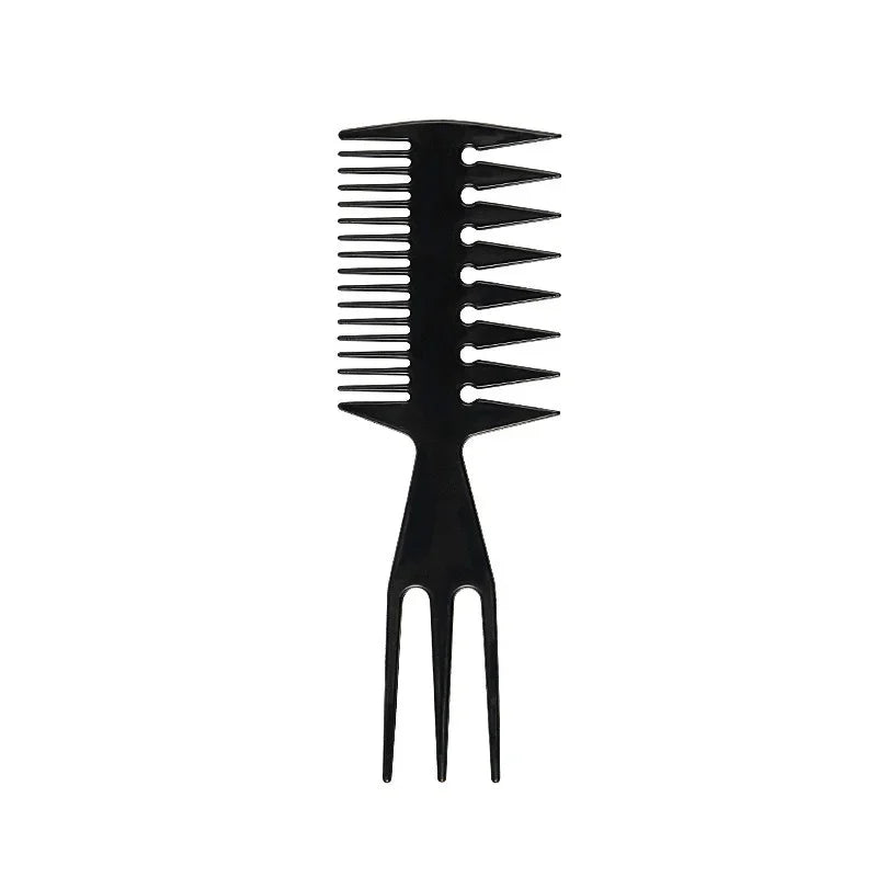 Professional Double Side Tooth Combs Fish Bone Shape Hair Brush Barber Hair Dyeing Cutting Coloring Brush Man Hairstyling Tool