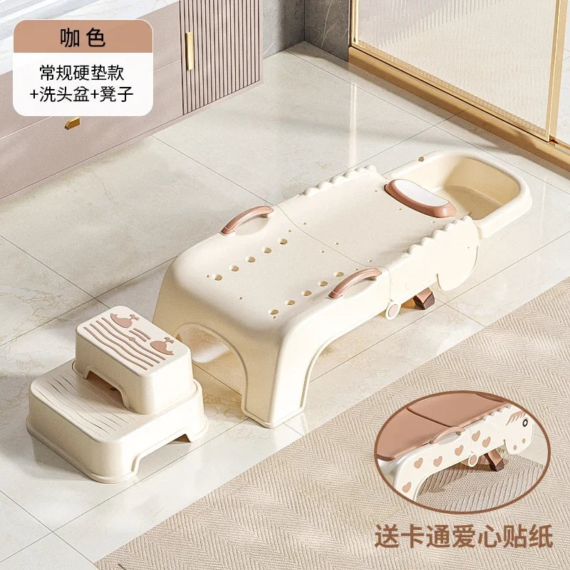 Hair Washing Recliner Pregnant Women Shampoo Chairs Household Childrens Foldable Adult Shampoo Chairs Comfort Furniture HYSC