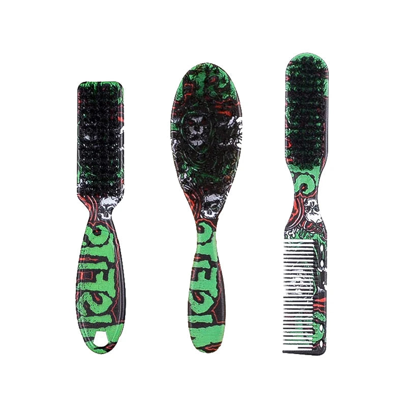 Double-sided Professional Barber Neck Brush Comb Shaving Beard Salon Carving Duster Cleaning Brush Hair Cutting Comb