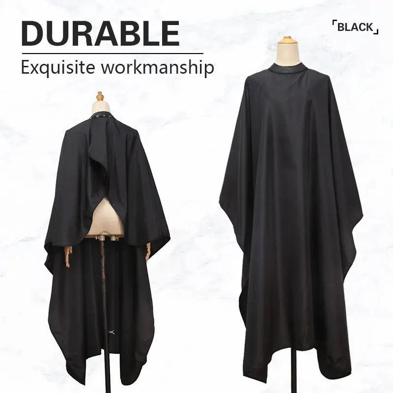 Professional Waterproof Barber Cape with Adjustable Snap Closure, Professional Salon Hair Cutting Cape for Men Women