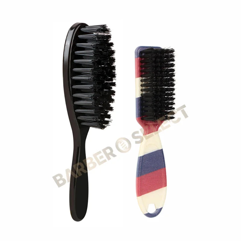 New Professional Barber Shaving Beard Brush Removal Neck Dusting Horse Hair Brushes Face Mustache Salon Cleaning Styling Tools