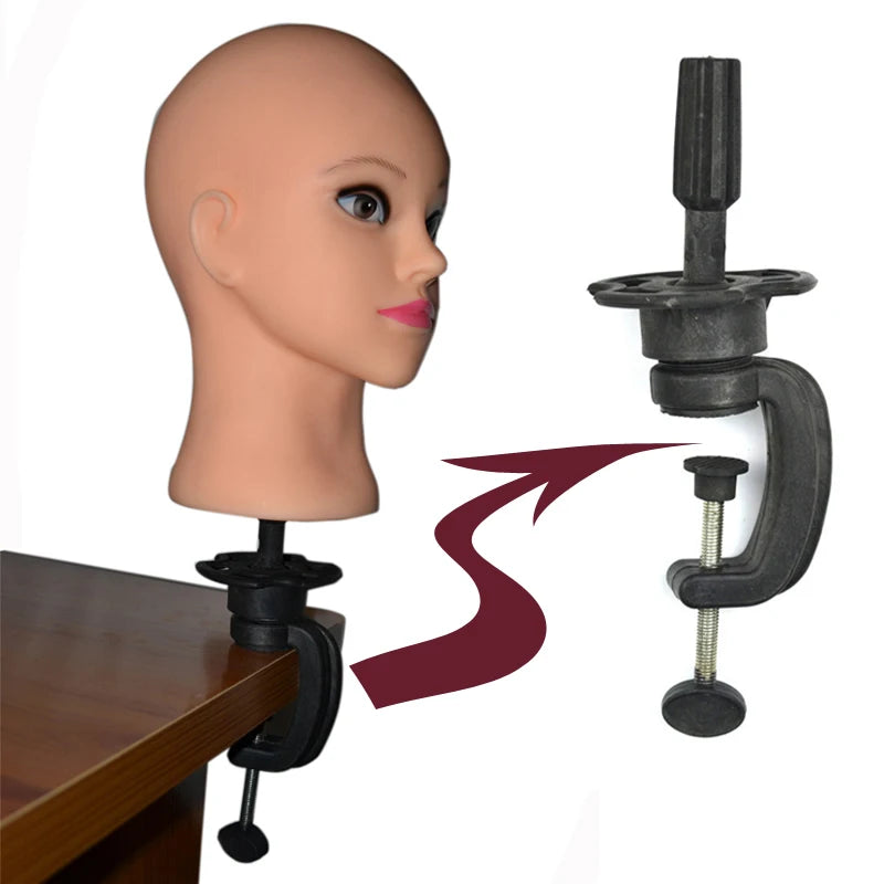 Wig Stands Mannequin Head Stand Adjustable Stable Clamp Wig Accessories Mannequin Holder For Mannequin Head Hair Training Tool