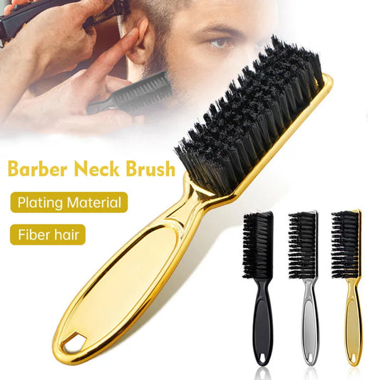 Barber Hair Cleaning Brush Plastic Handle Retro Soft Hairdressing Neck Duster Broken Removal Brushes Hair Styling Salon Tools