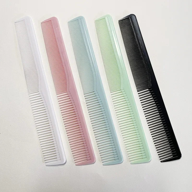 Hair Comb Plastic Anti-static Hairdressing Brush Candy Color Salon Flattop Hair Cutting Comb Professional Hair Care Styling Tool