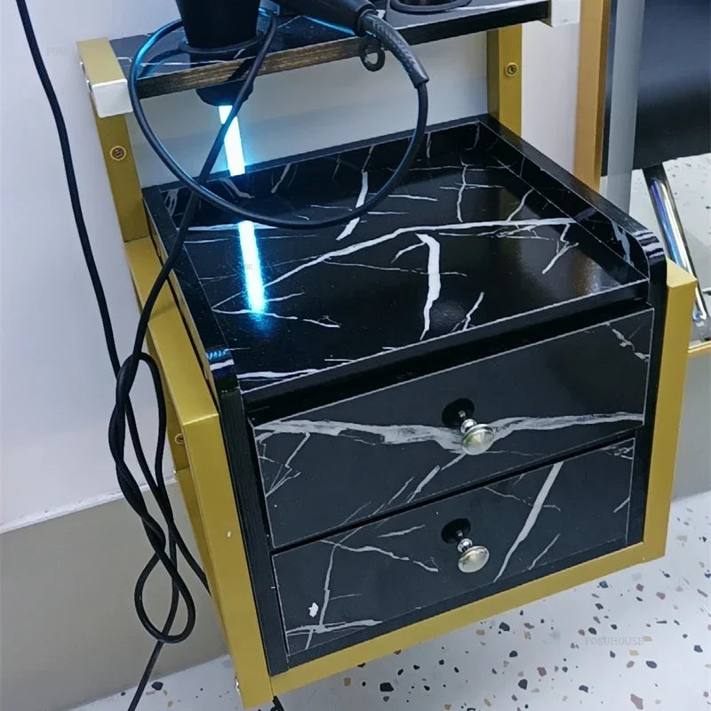 Hairdressing Beauty Salon Tool Cart Barber Shop Suspension Salon Trolleys Auxiliary Wall-mounted Tool Cabinet Salon Furniture