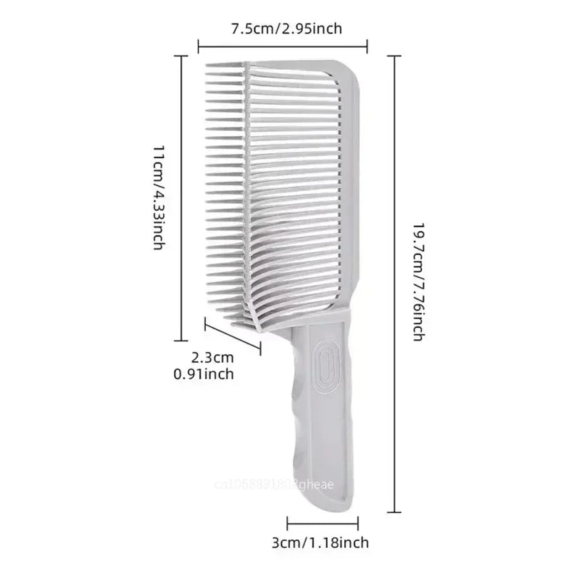 Barber Fade Comb Hairdressing Essential for Blending Hairstyles Heat Resistant Brush for Men's Tapered Haircuts