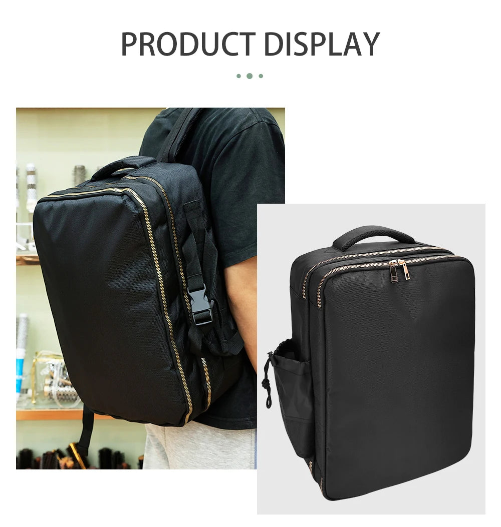 Large Capacity Travel Bags Salon Barber Storage Bag Hairdressing Makeup Tool Backpack Multifunctional Shoulders Bag