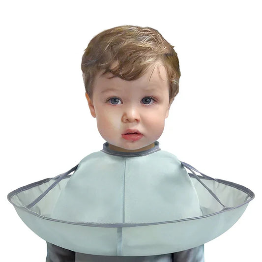 Kids Haircut Cape Reusable Barber Hair Cutting Cape Tools Foldable Hair Catch for Home Use Hairdressing Apron Baby Accessories