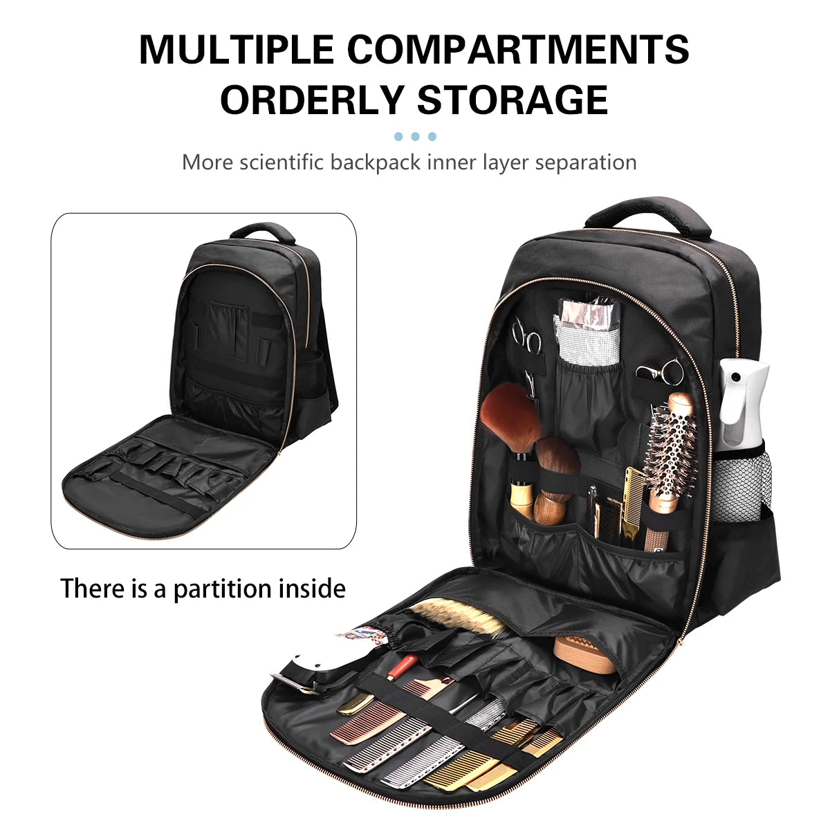 Hair Salon Barber Tools Bag Large Capacity Travel Storage Backpack Hairdresser Portable Bags Professional Barbershop Supplies